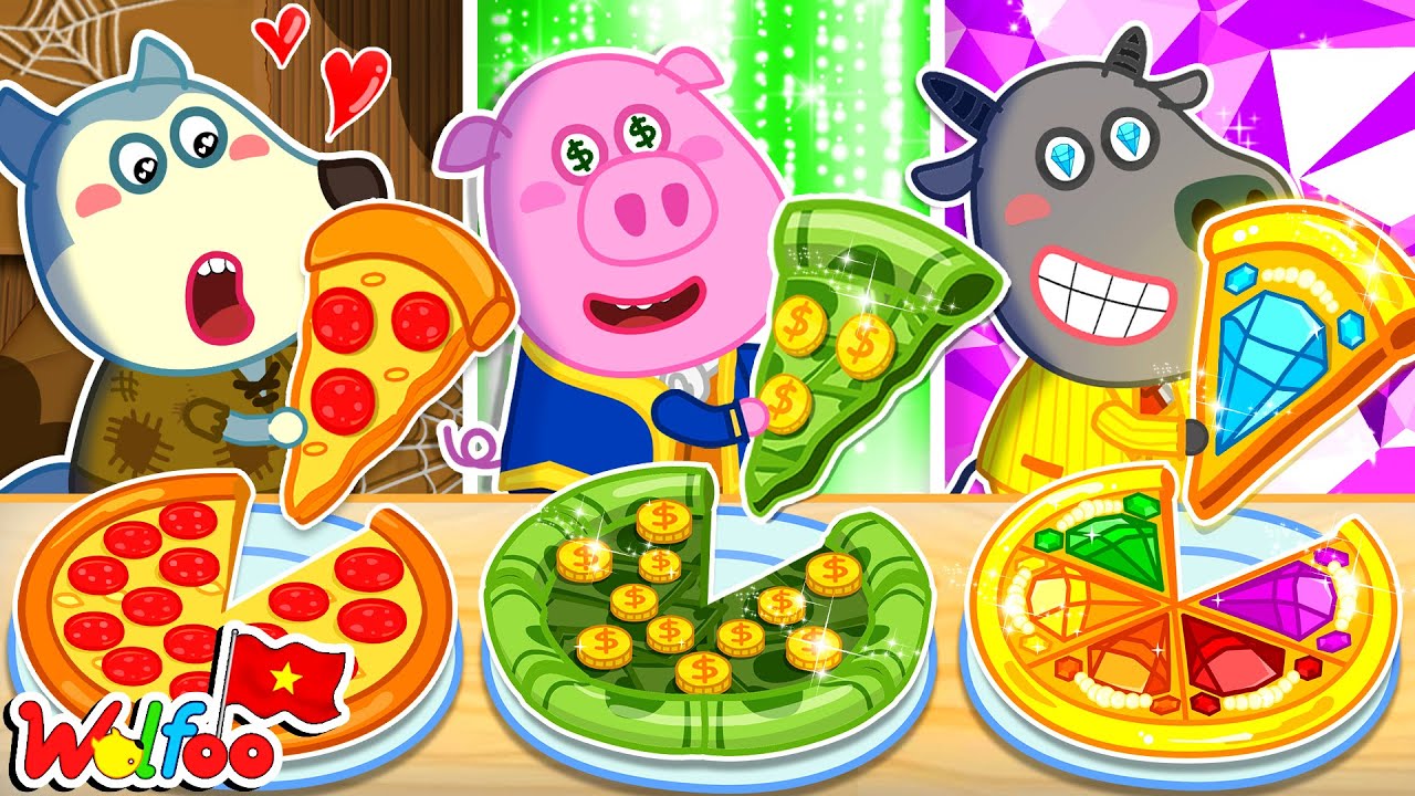 Wolfoo Tiếng Việt | Thử Thách Pizza Giàu Nghèo: Ai Có Pizza Xịn Nhất?