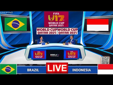 🔴SIARAN LANGSUNG . INDONESIA U17 VS BRAZIL U17 . FIFA WORLD CUP U17 GRUP H QATAR 2025