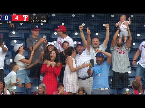 Wes Wilson hits homer in first career AB and has family in tears in stands!