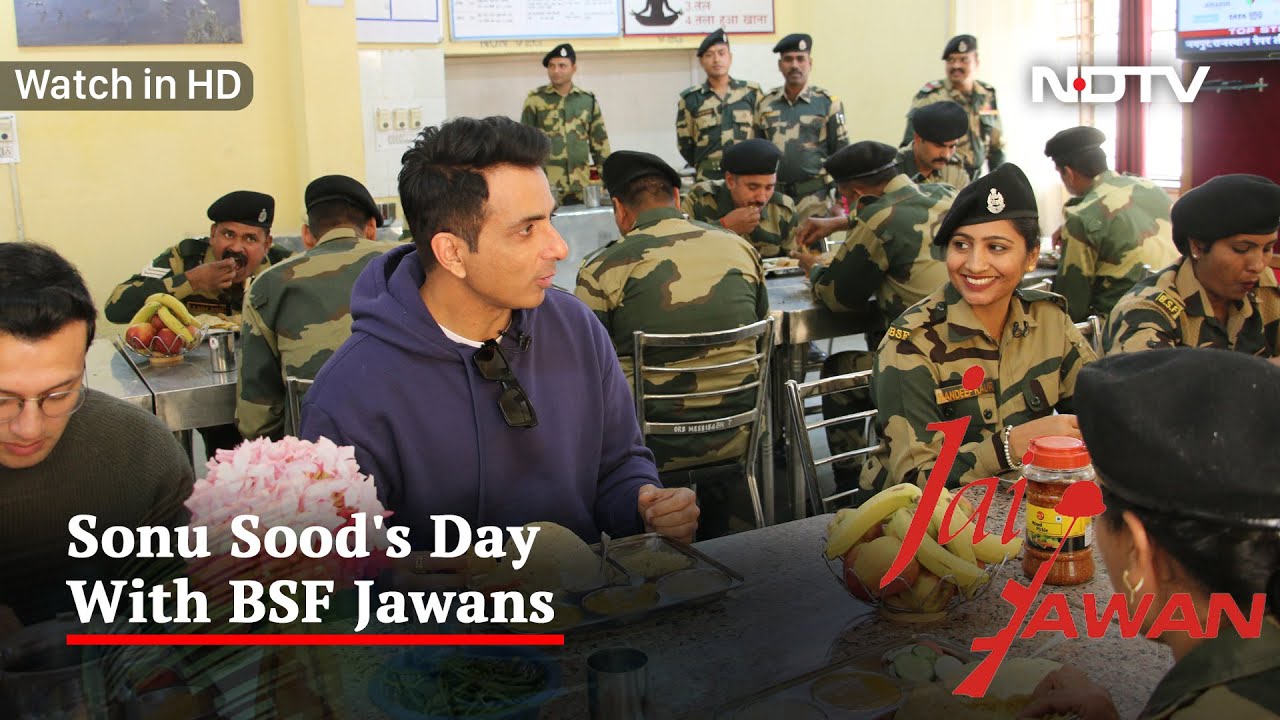 Sonu Sood Shares Special Meal with BSF Soldiers 🍽️
