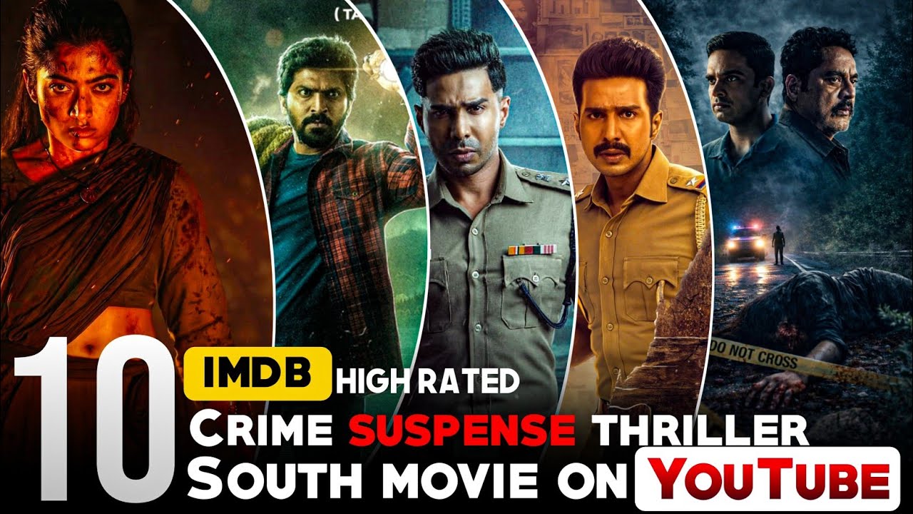 Top 10 South Crime Thriller Movies On Youtube in Hind |2026 South Indian movies in Hindi