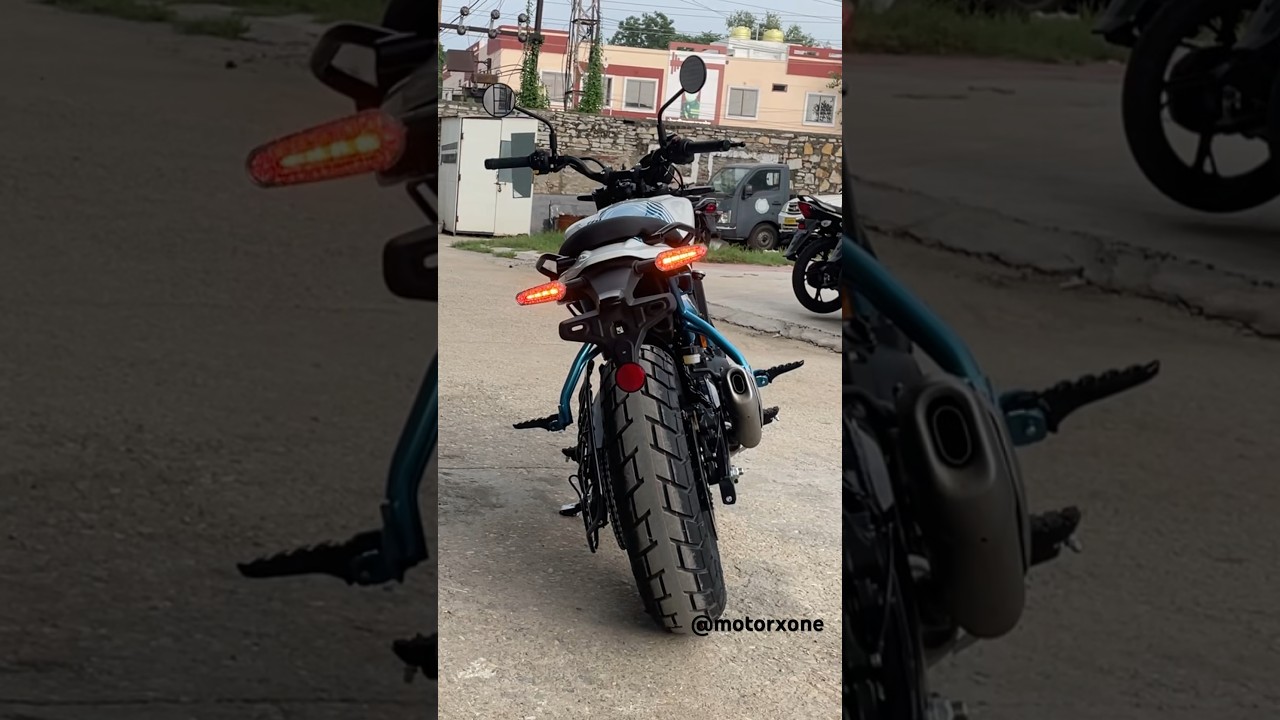 Discover the Royal Enfield Guerrilla 450 in Stunning Brava Blue! 🔥