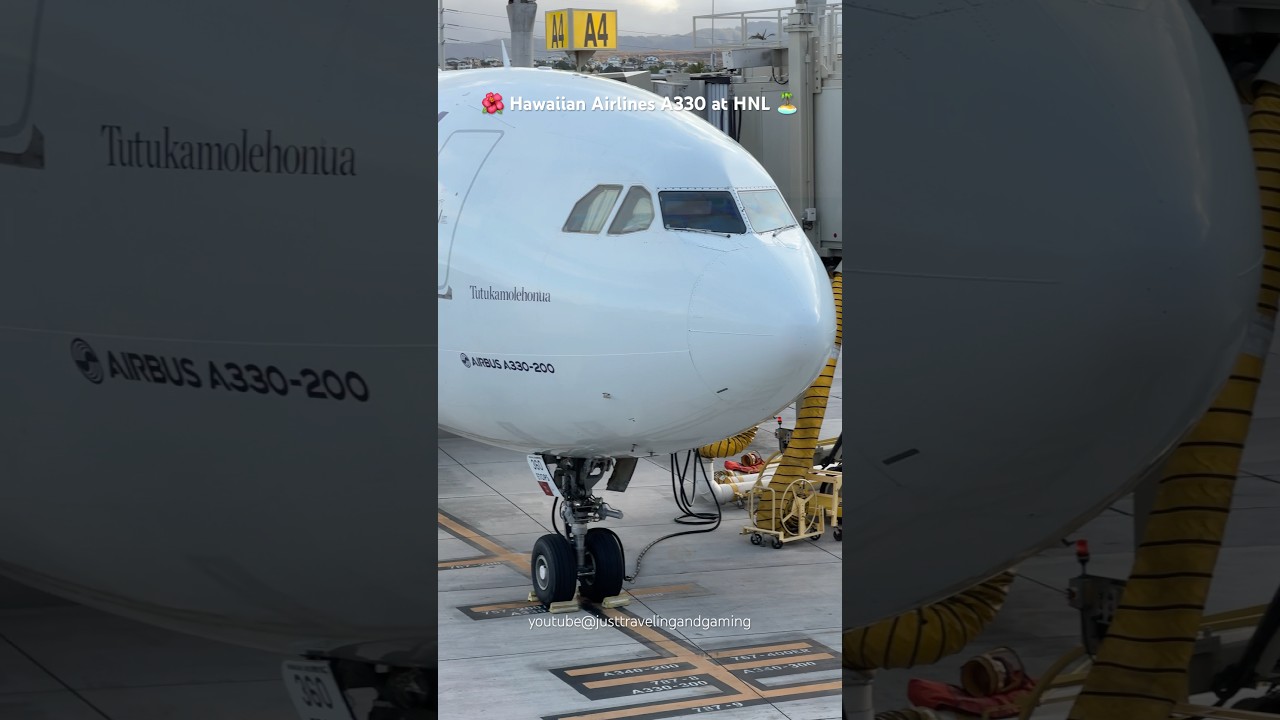 Watch Hawaiian Airlines Airbus A330 Landing at Honolulu Airport ✈️