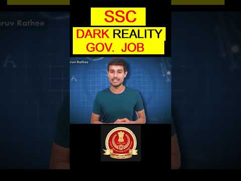 Dark Reality Of Government Jobs. || @dhruvrathee @rankersgurukullive || #shorts #youtubeshorts #cgl