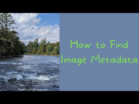 How to Find Image Metadata