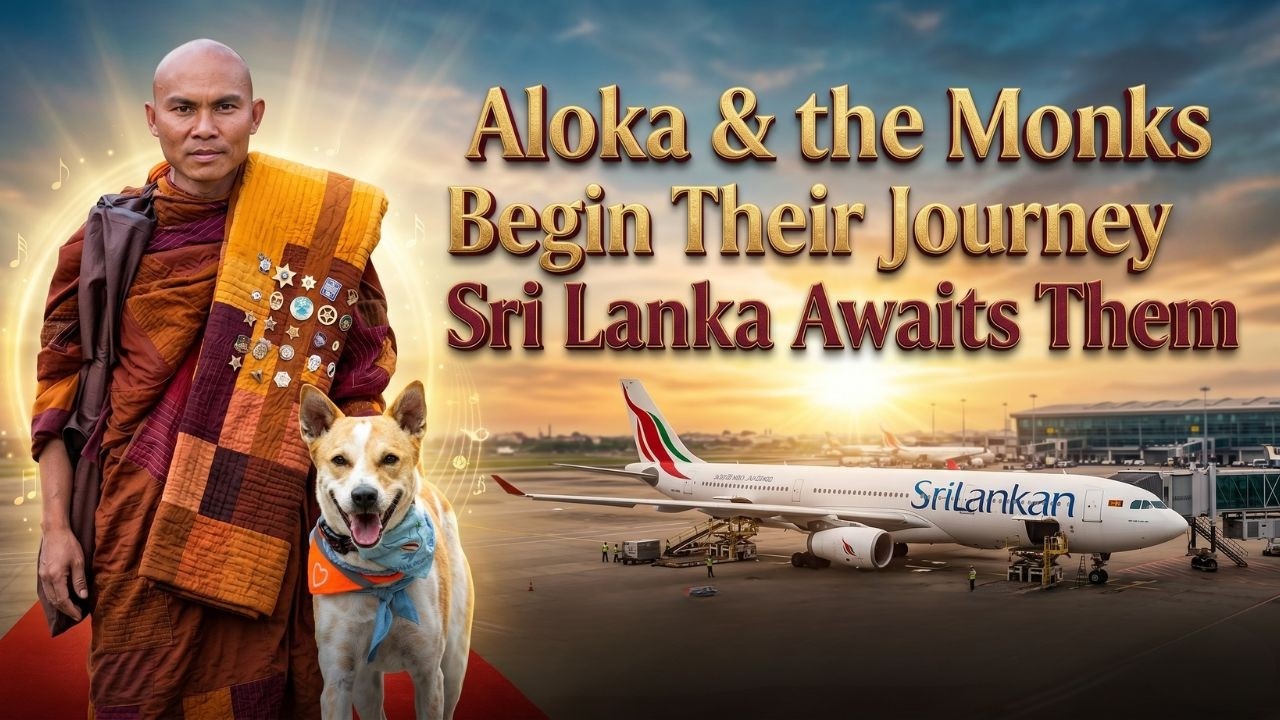 From DFW to Sri Lanka — Monks & Aloka Begin 10-Day Walk for Peace (April 21–30)