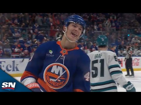 Islanders' Matthew Schaefer Bangs In Loose Puck To Notch First Career Multi-Point Game
