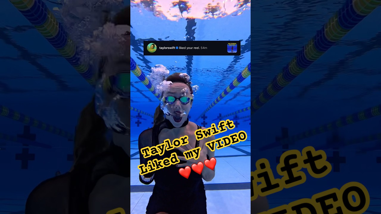 TAYLOR SWIFT liked my Underwater dance 😭💔🤯 SHE KNOWS I EXIST!!!! #thefateofophelia #Underwater