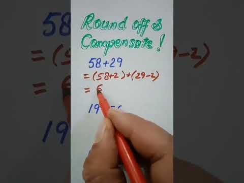 Round off and Compensate#MathMarrow#Math shorts#Round off#Easy sum