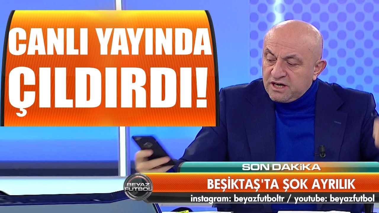 Beyaz Futbol Yorumcusu Sinan Engin Stüdyoda Sinir Krizi Geçirdi! 😡