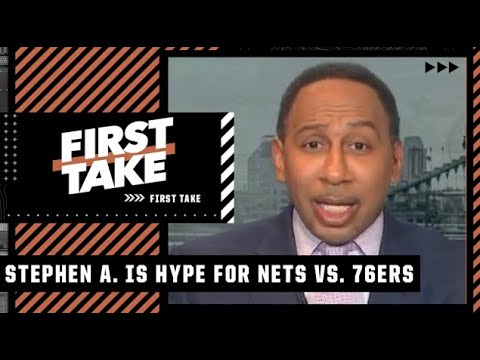 Stephen A. is HYPED for Nets vs. 76ers: Get your popcorn ready! 🍿 | First Take