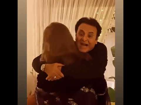 Behroz Sabzwari with his wife