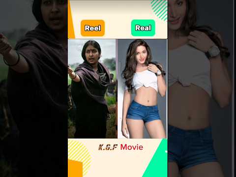 K.G.F. : Chapter 2 Reel vs Real #kgf2 #kgf kgf3 #cast #all character#shorts #viral