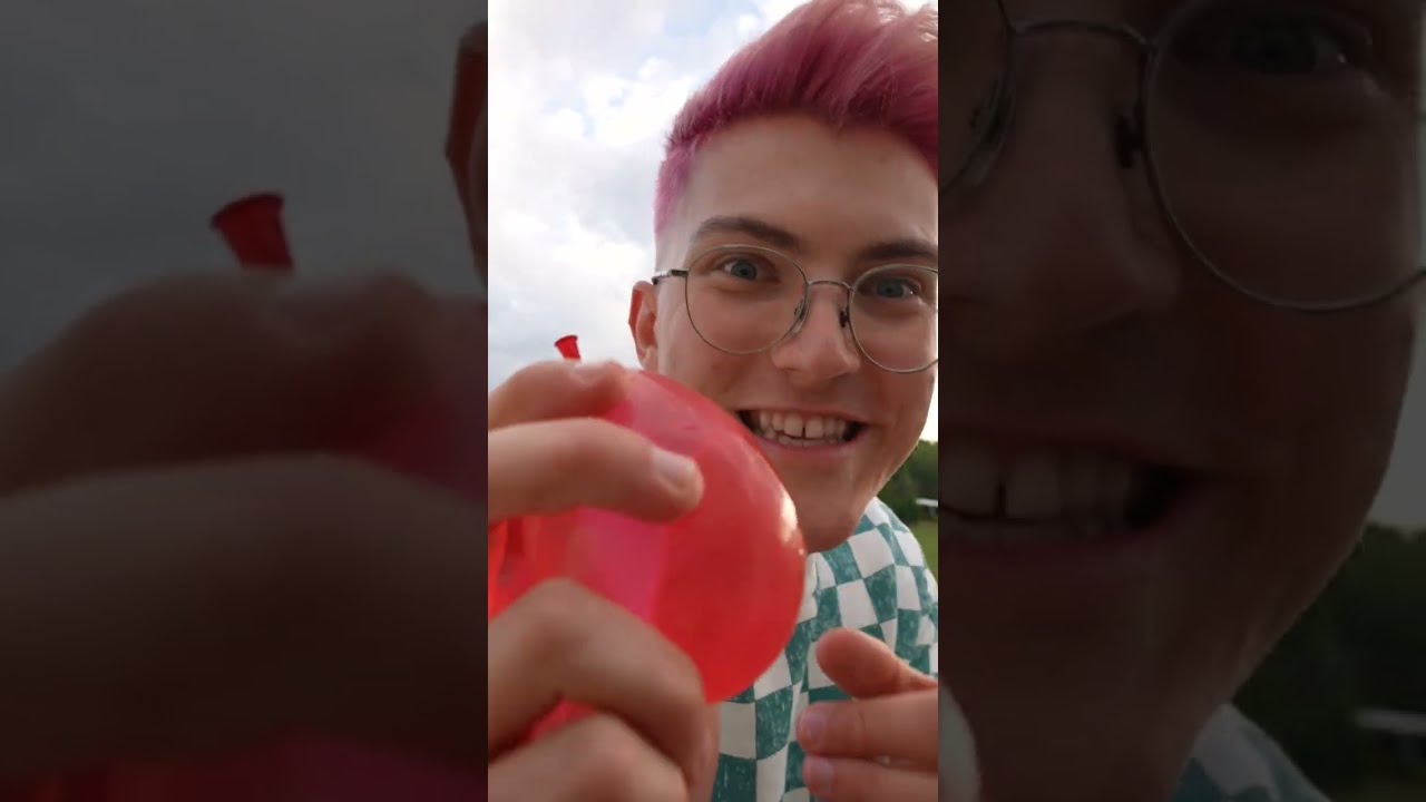 Je fais exploser un ballon d'eau sur la tête d'un YouTuber ! 💥