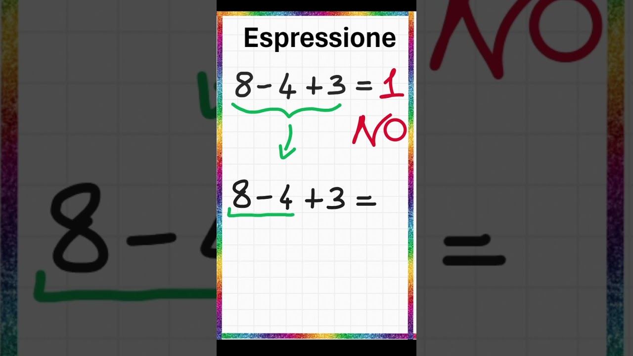 Regole di priorità nelle addizioni e sottrazioni 📚