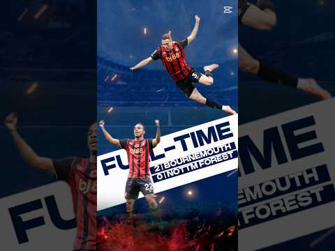 Bournemouth beat Nottm Forest 2-0 in #premierleague #bournemouth #nottmforest