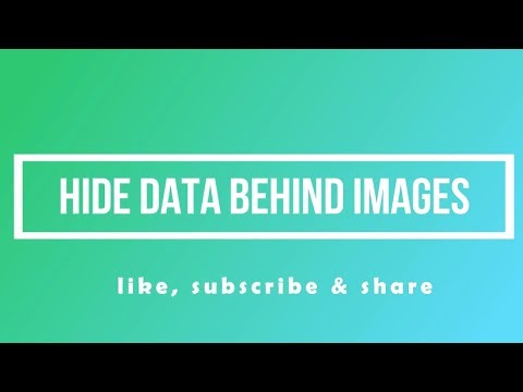 How to hide data inside image | computer network security | Steganography