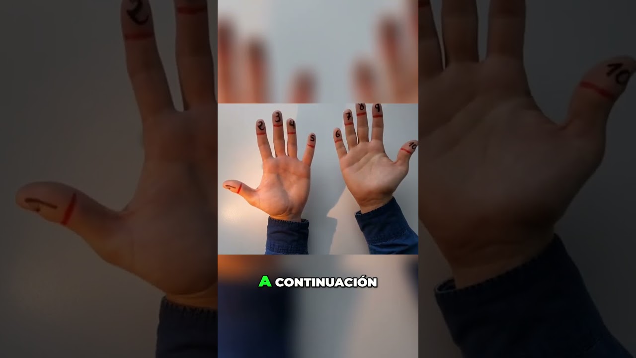 Aprende la tabla del 9 con las manos ✋