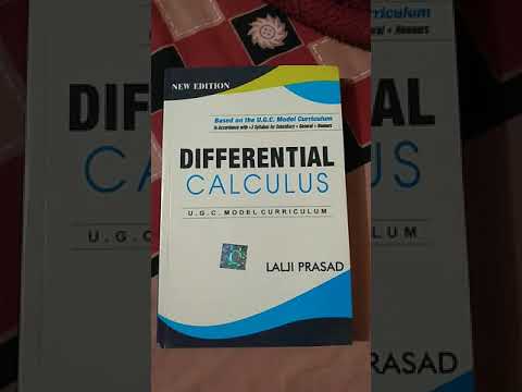 Differential calculus for B.sc/B.A math(honours) written by lalji prasad (170₹ market price