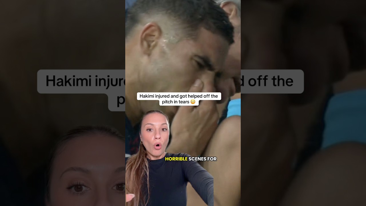 Hakimi Suffered Injury in Tears 😢