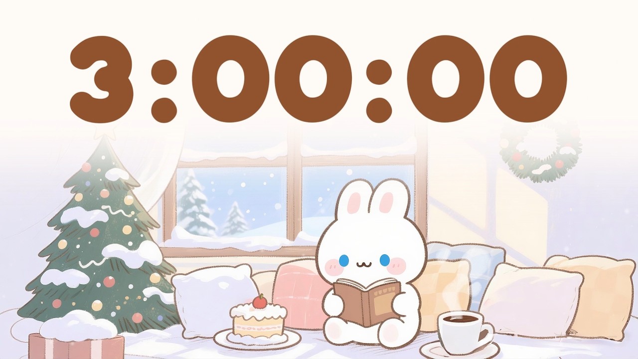 180 minute timer Chill in the Winter 🎵 | 3 Hour Timer with Music for Classroom