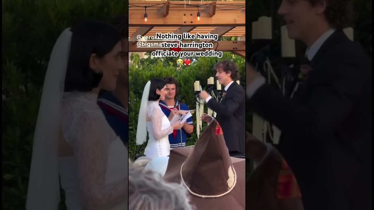 Joe Keery Celebrates Friend’s Wedding as Steve Harrington from Stranger Things 🎉