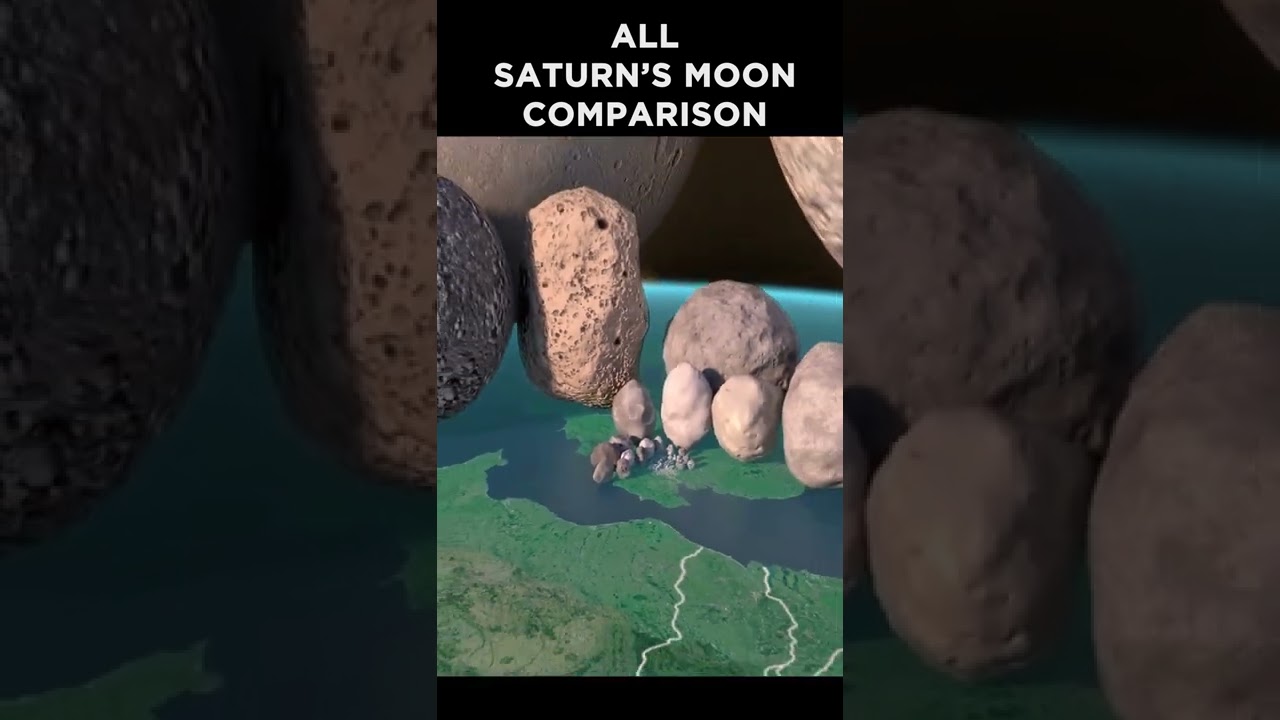 All Saturn’s Moon Comparison! 🪐🤯