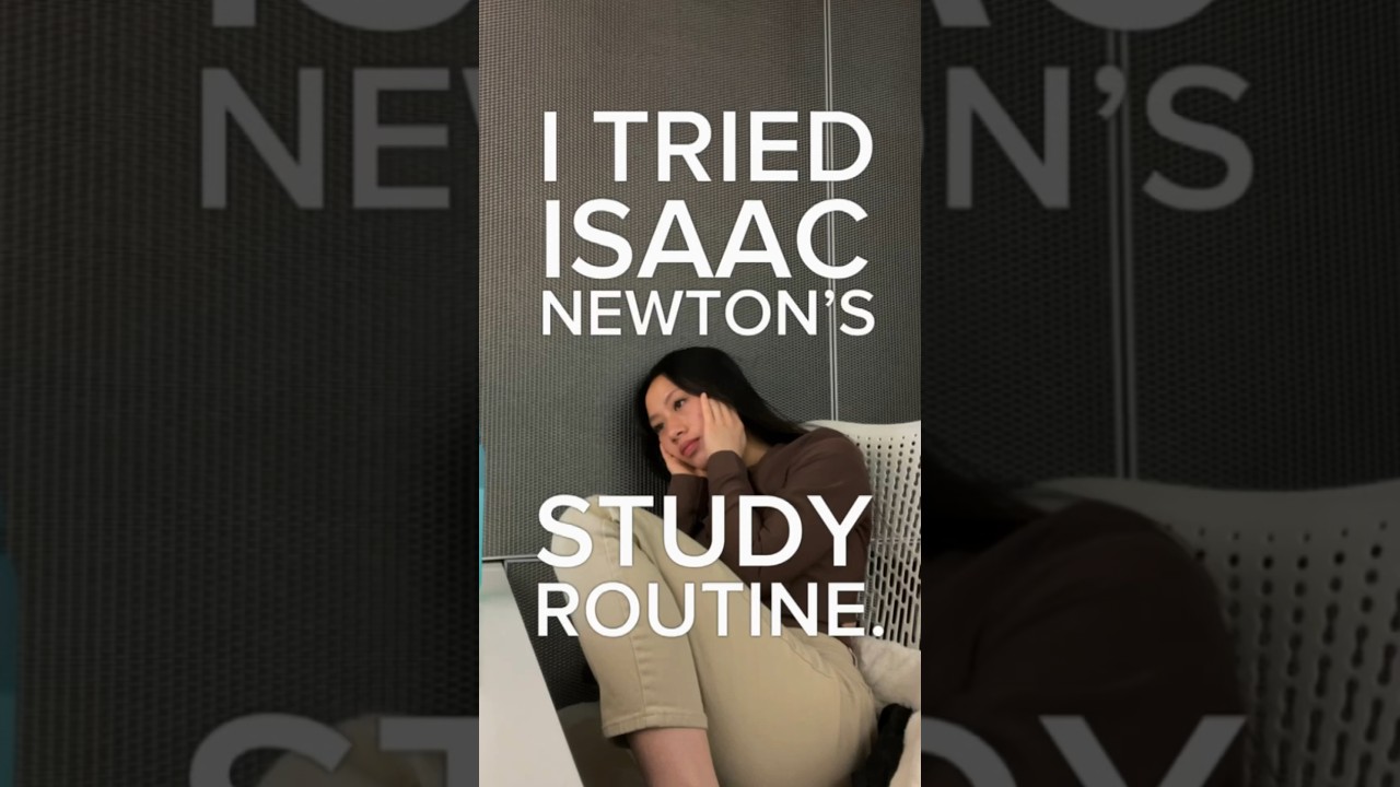 I tried Isaac Newton’s *IMPOSSIBLE* study routine and this is what happened…😨