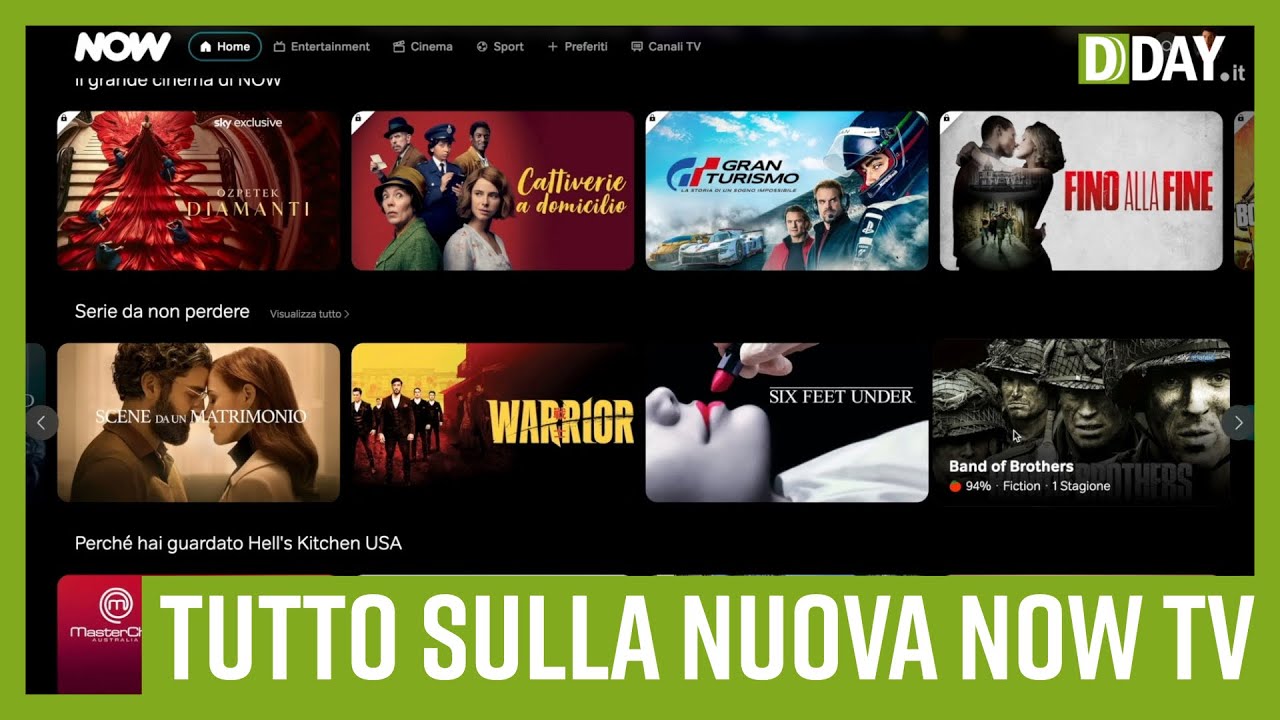 NOW: Nuova piattaforma moderna e più rapida ⚡