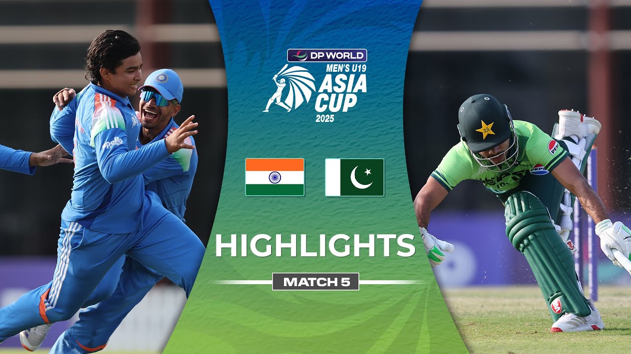 India U19 vs Pakistan U19 Match 5 Highlights 🏏