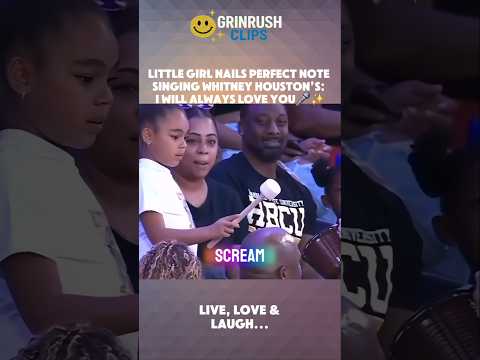 Little Girl Hits Perfect Note on Whitney Houston’s Classic 🎤✨