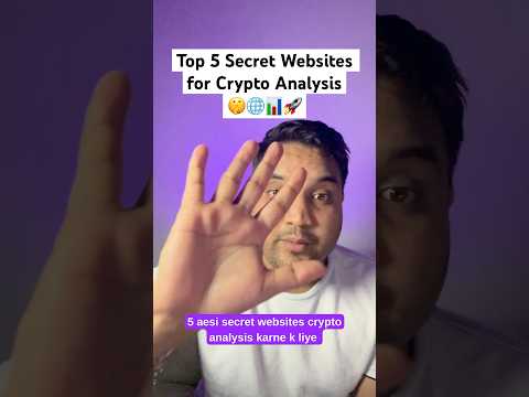 Top 5 Secret Websites for Crypto Analysis 🤫🌐📊🚀 #crypto #cryptoanalysis #cryptoindia #bitcoin