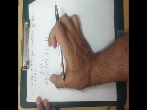 Turing Machine addition of two numbers