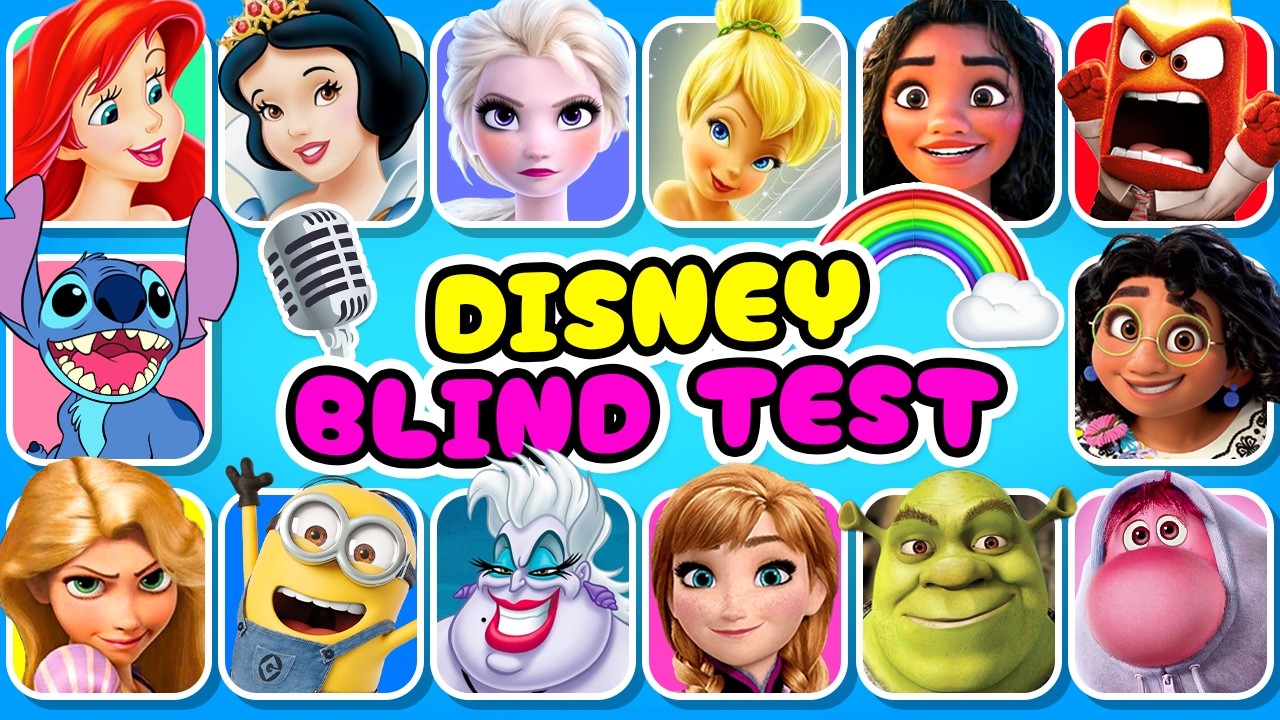 Devine 50 Chansons Disney | Blind Test avec Les Minions, Vaiana, Raiponce, Elsa