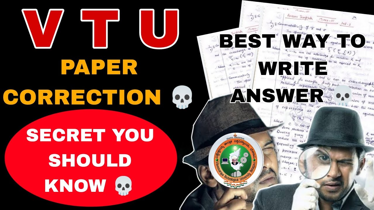 VTU PAPER CORRECTION ಹಾಗೆ ಮಾಡ್ತಾರೆ?|HOW TO WRITE ANSWERS IN VTU EXAMS|TOPPERS SECRET TO FOLLOW