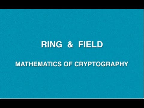 Mathematics Of Cryptography | Lecture 4 - Ring & Field | CRNS | Cryptography Basics