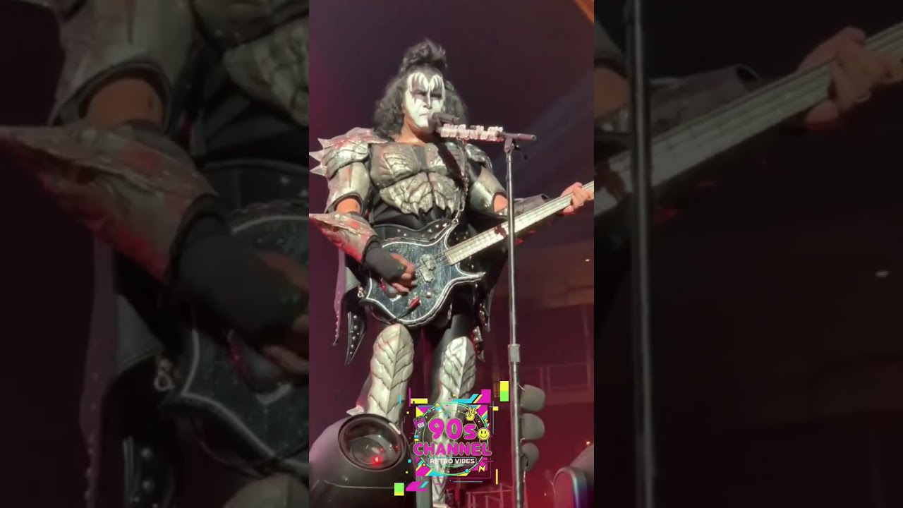 Gene Simmons' Iconic 90s Dance Move at Kiss Concert 🎸