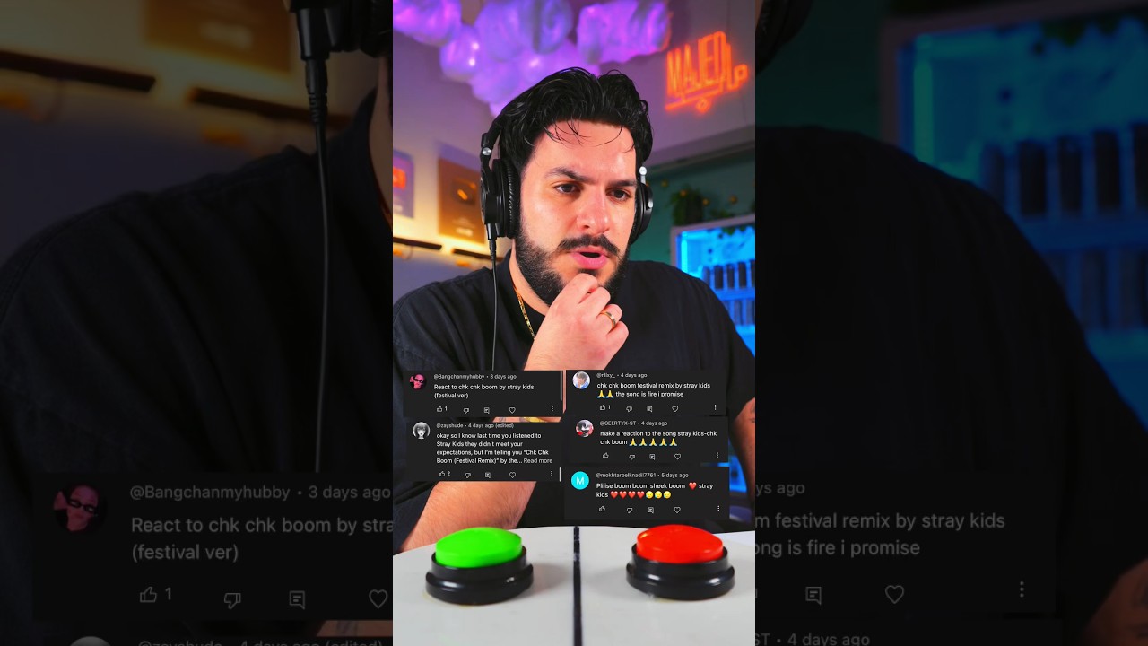 Majed's Excited Reaction & Rating of Stray Kids' 'Chk Chk Boom' 🎶