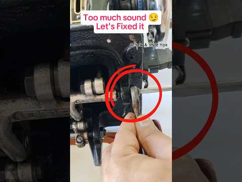 How to fix noise problem #sewingtipsandtricks #sewingmachine #diysewingtips