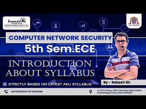 Introduction of Syllabus Computer Network Security #5th #semester ECE