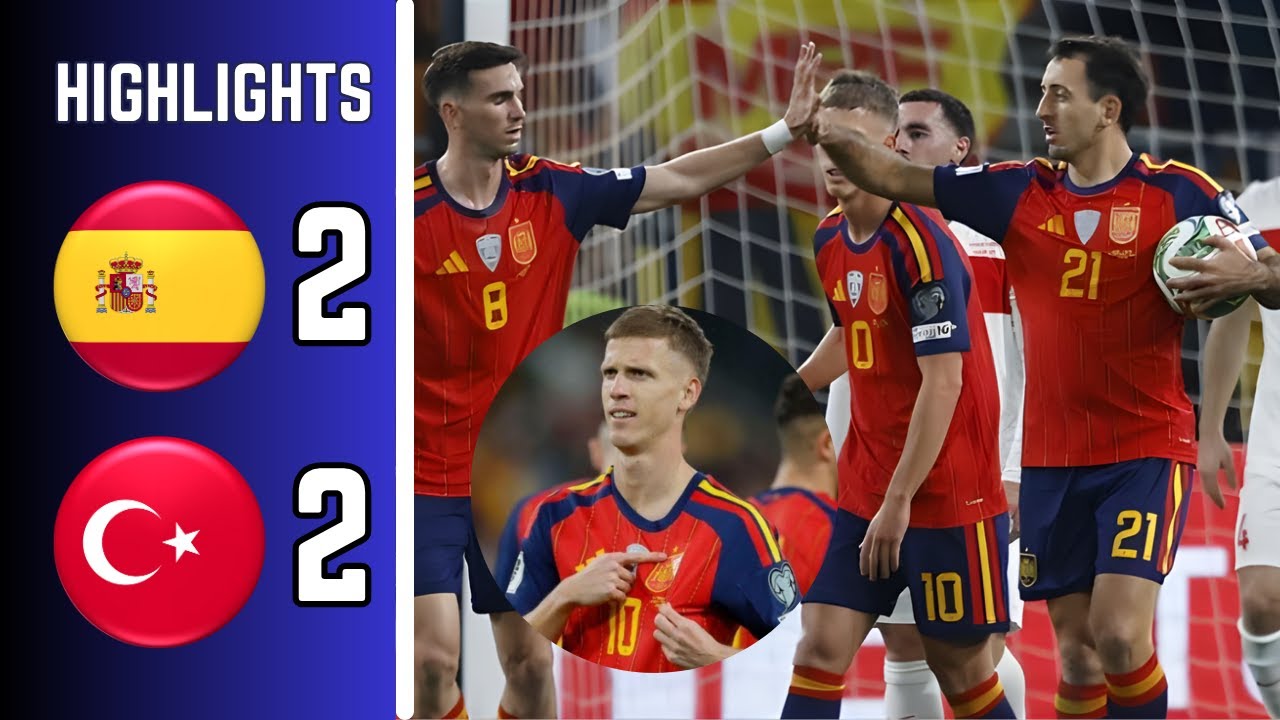 Spain Draws 2-2 with Turkey in WC Qualifiers ⚽