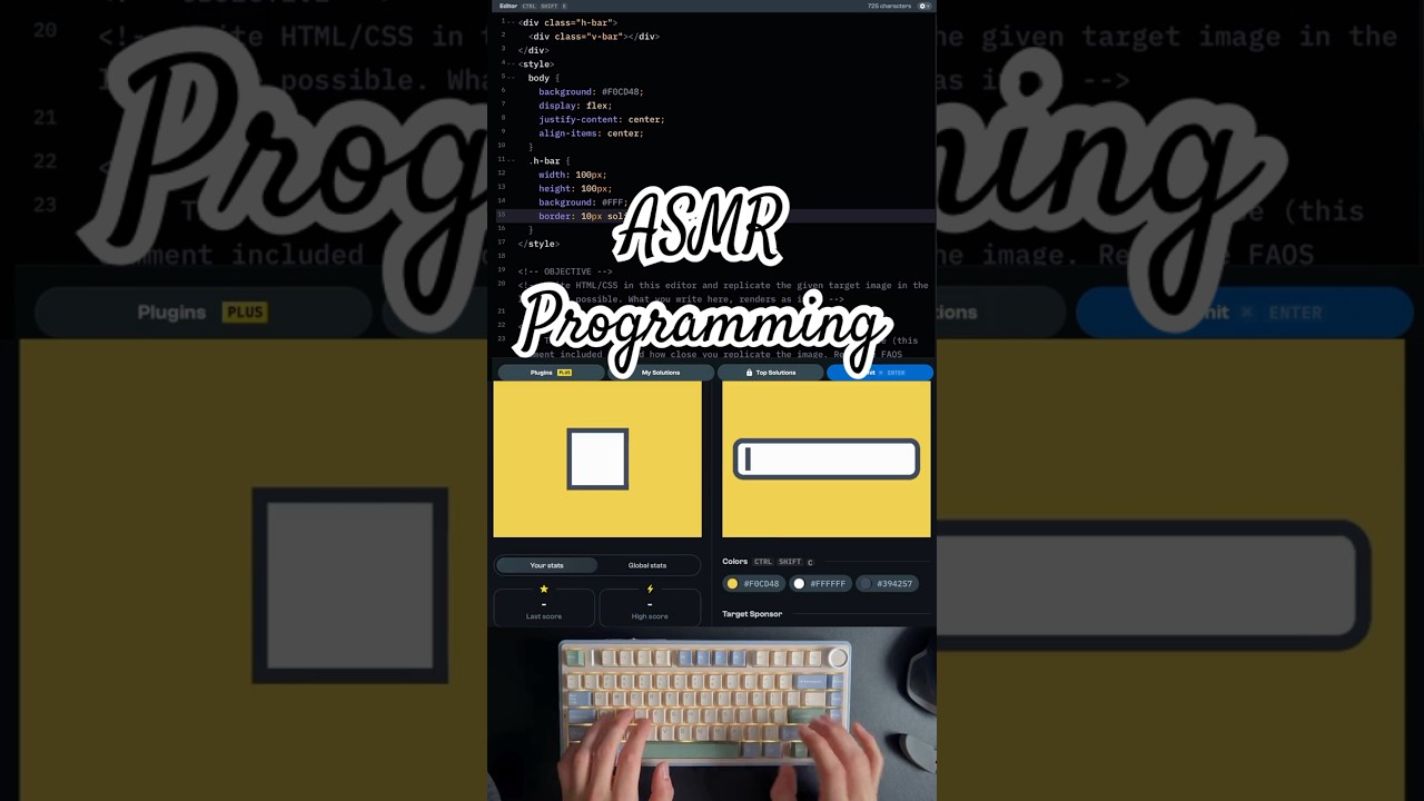 CSS Battle: ASMR Coding Keyboard 🔑 (July 5th)