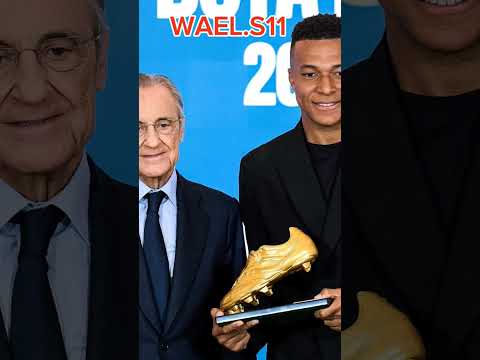Kylian Mbappé presented with the 2024/25 Golden Boot 🏆⚽
