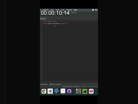 Python Autoclicker in 30 seconds #python #programming #tutorial