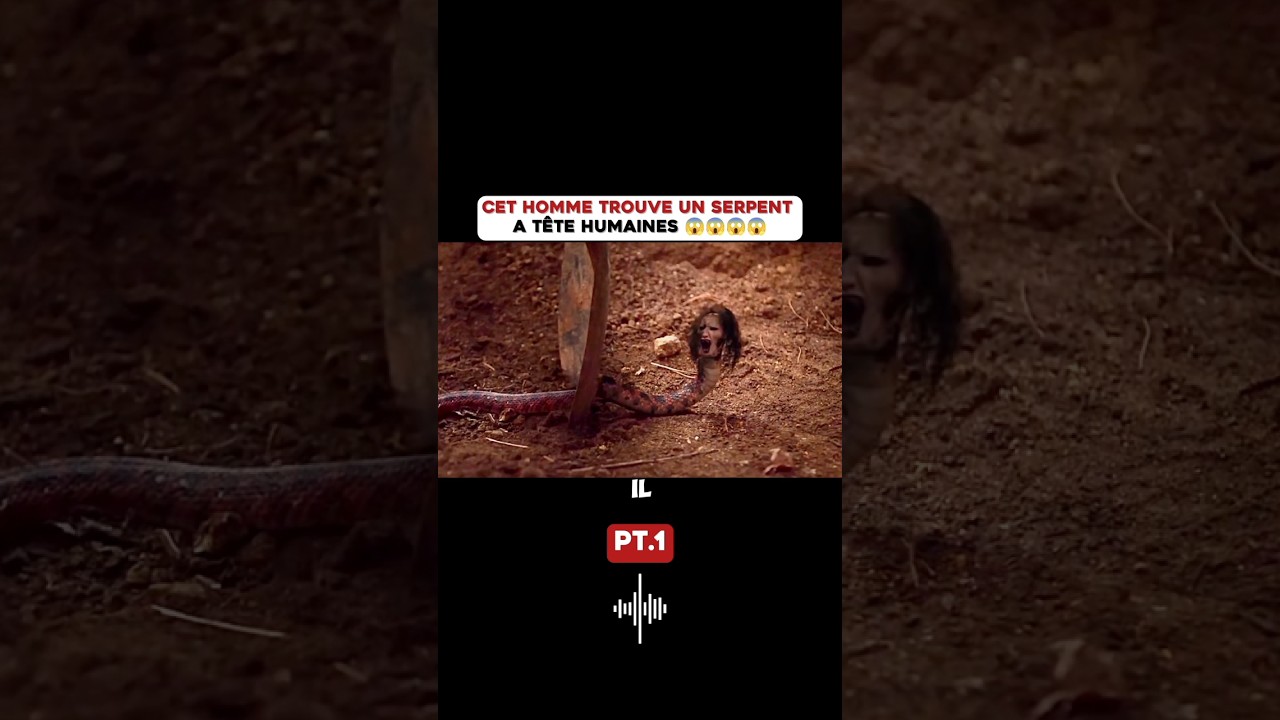 Homme découvre un serpent à tête humaine 🐍