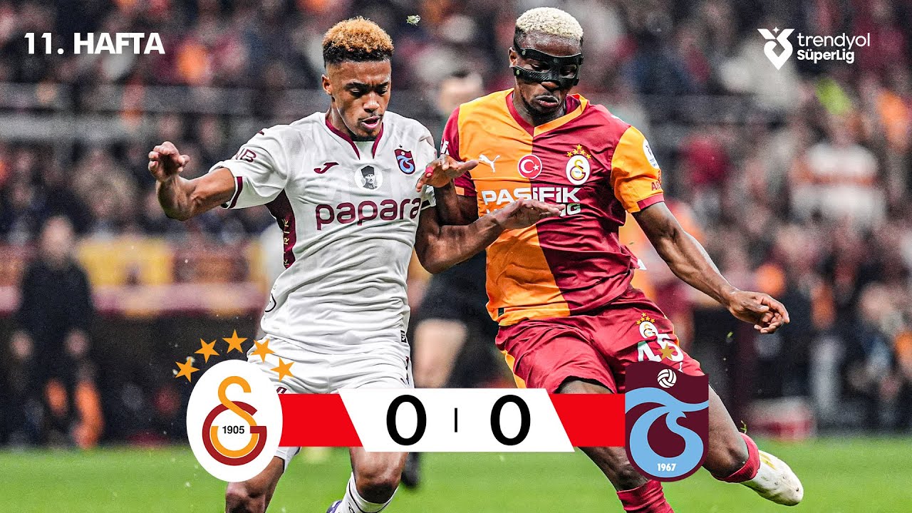 Galatasaray vs Trabzonspor 0-0 Highlights | Süper Lig 2025/26 Derbi Özeti ⚽