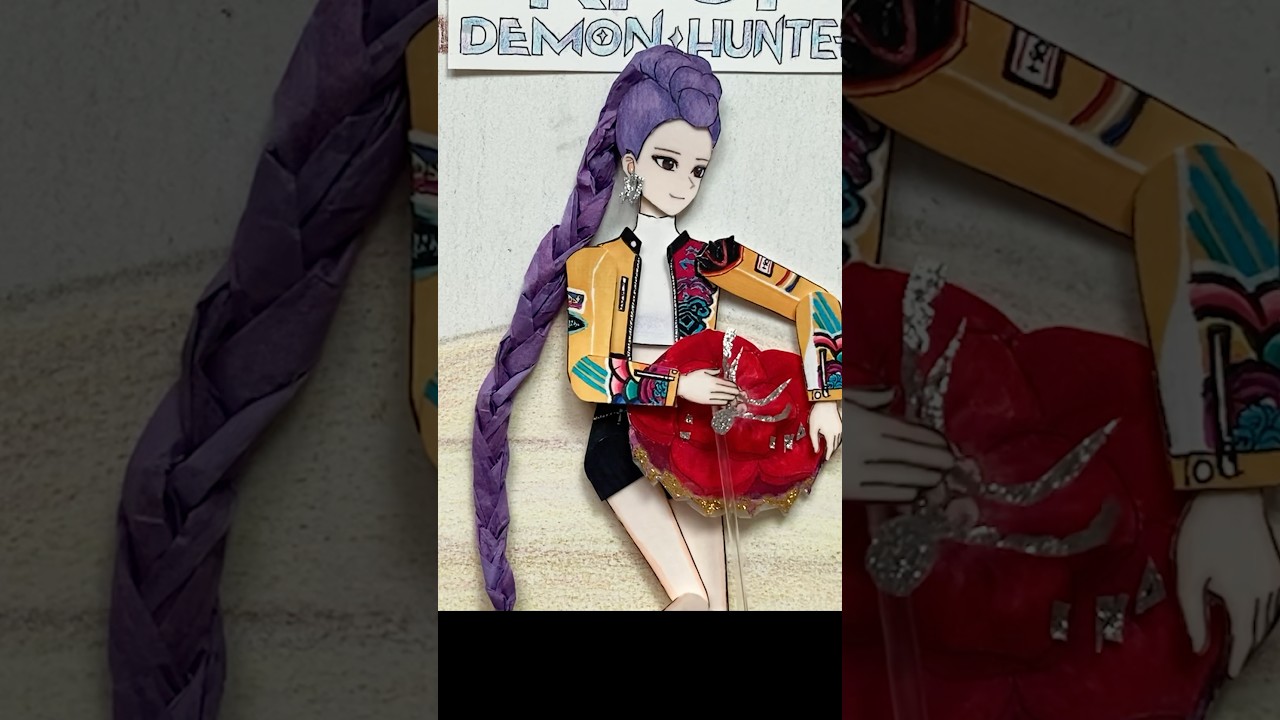 케이팝 데몬 헌터스 종이구관 1 / kpop demon hunters paperdoll 1