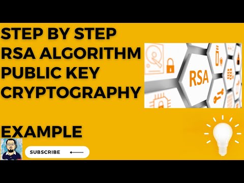 RSA Algorithm Example | Public Key Cryptography | Asymmetric Cryptography | Network Security
