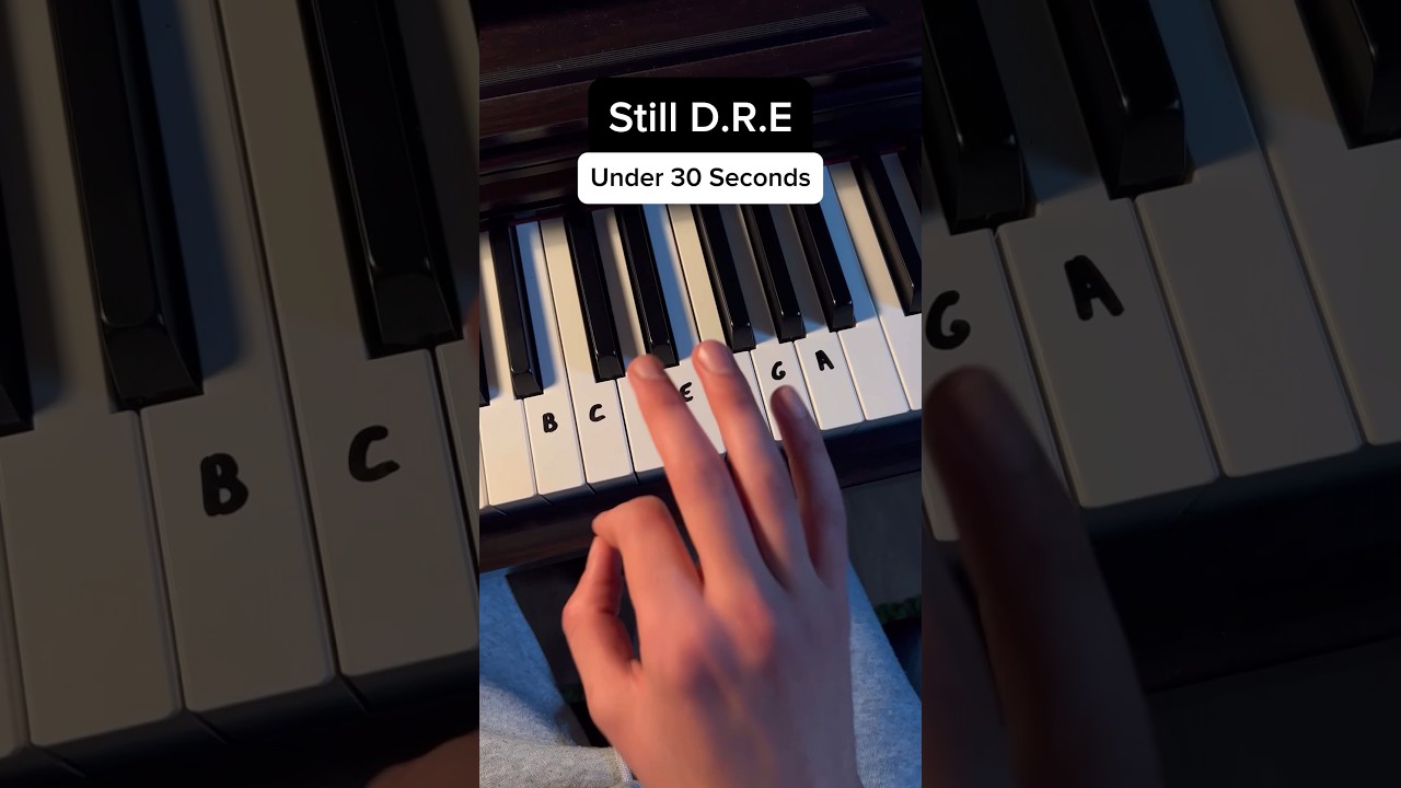 Iconic Snoop Dogg Still D.R.E. Piano Tutorial