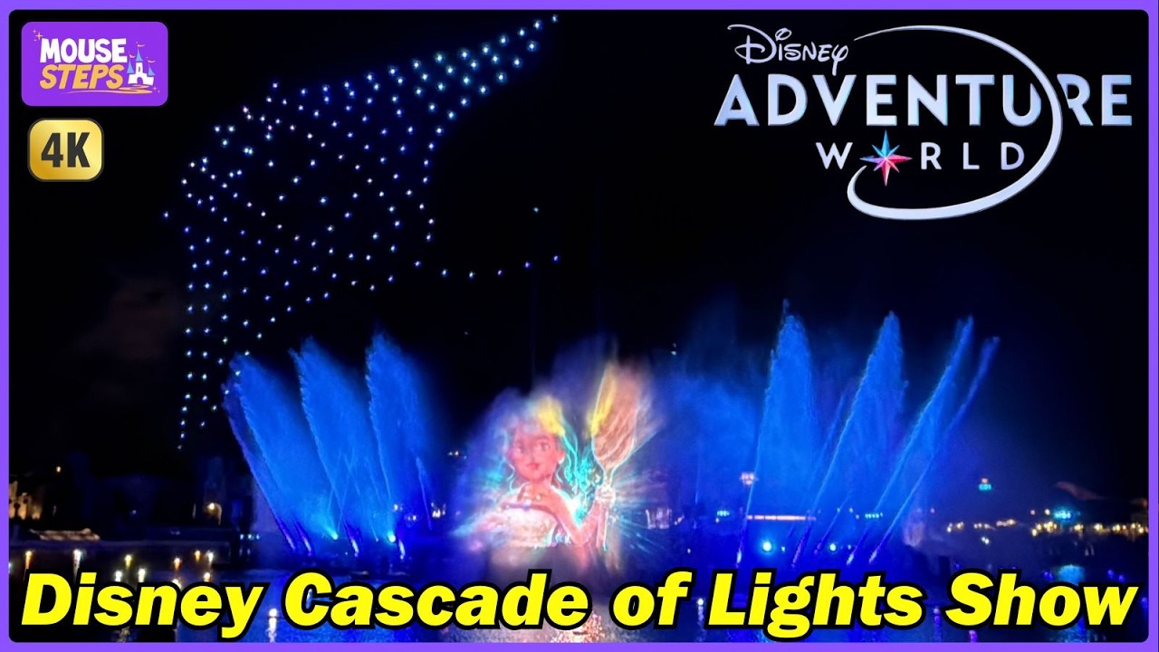 Disney Cascade of Lights Night Show at Paris ✨